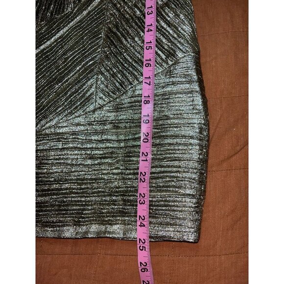 NWT John Paul Ataker Metallic Strapless Cocktail Dress Gold Size 44/10 - Picture 7 of 8